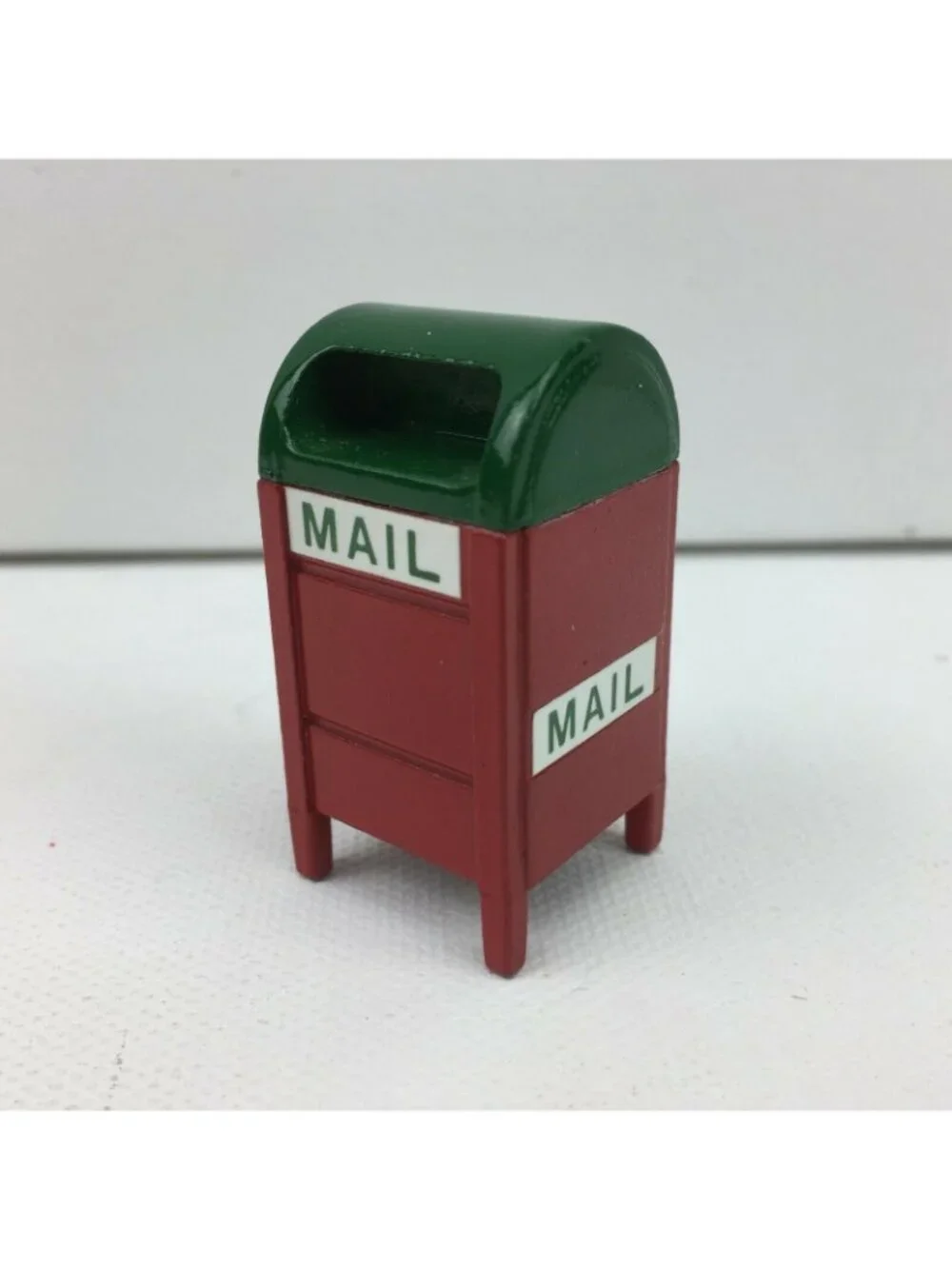 Christmas Village Accessories Frosted Mini Tree Mailbox Set Holiday Decoration